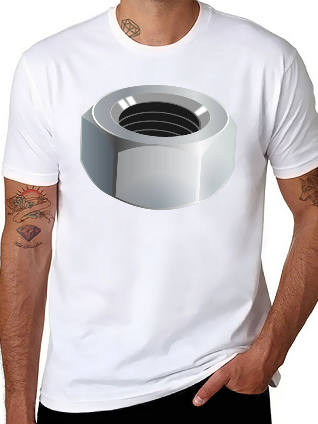 Nut Graphic T-Shirt - Unisex Black Tee