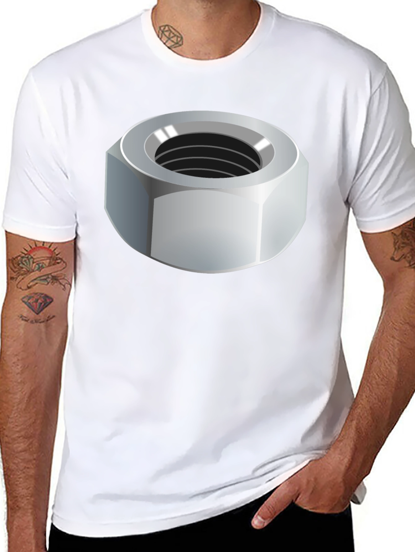 Nut Graphic T-Shirt - Unisex Black Tee