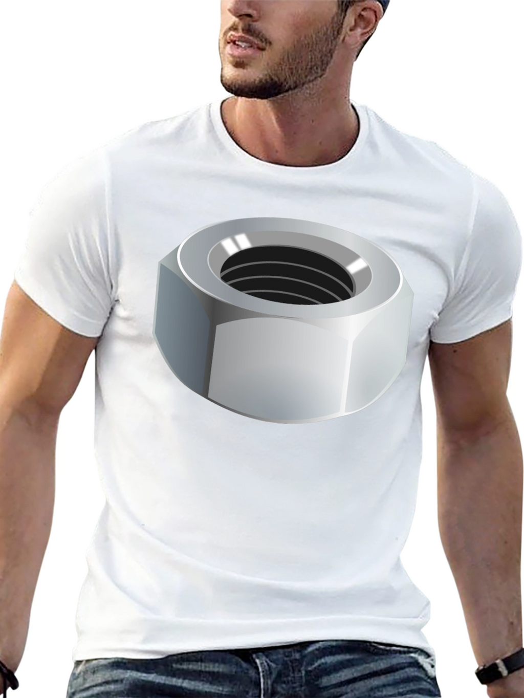 Nut Graphic T-Shirt - Unisex Black Tee