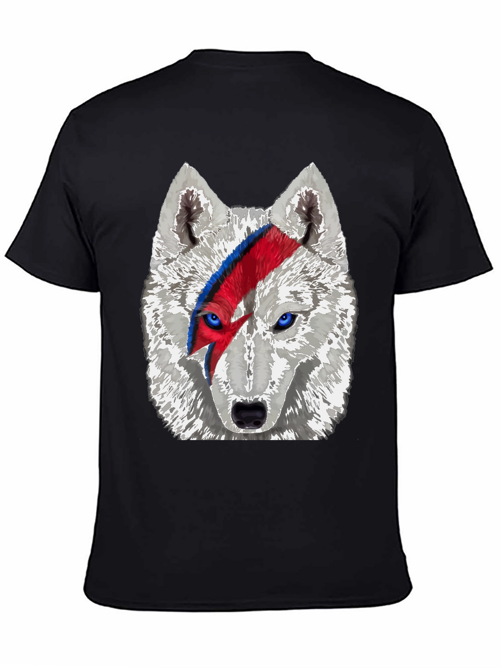 Wolf Bowie T-Shirt - Unique Graphic Tee