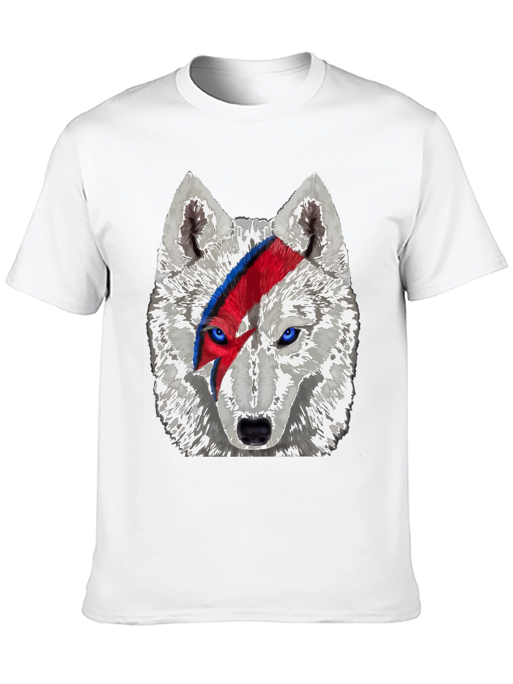 Wolf Bowie T-Shirt - Unique Graphic Tee