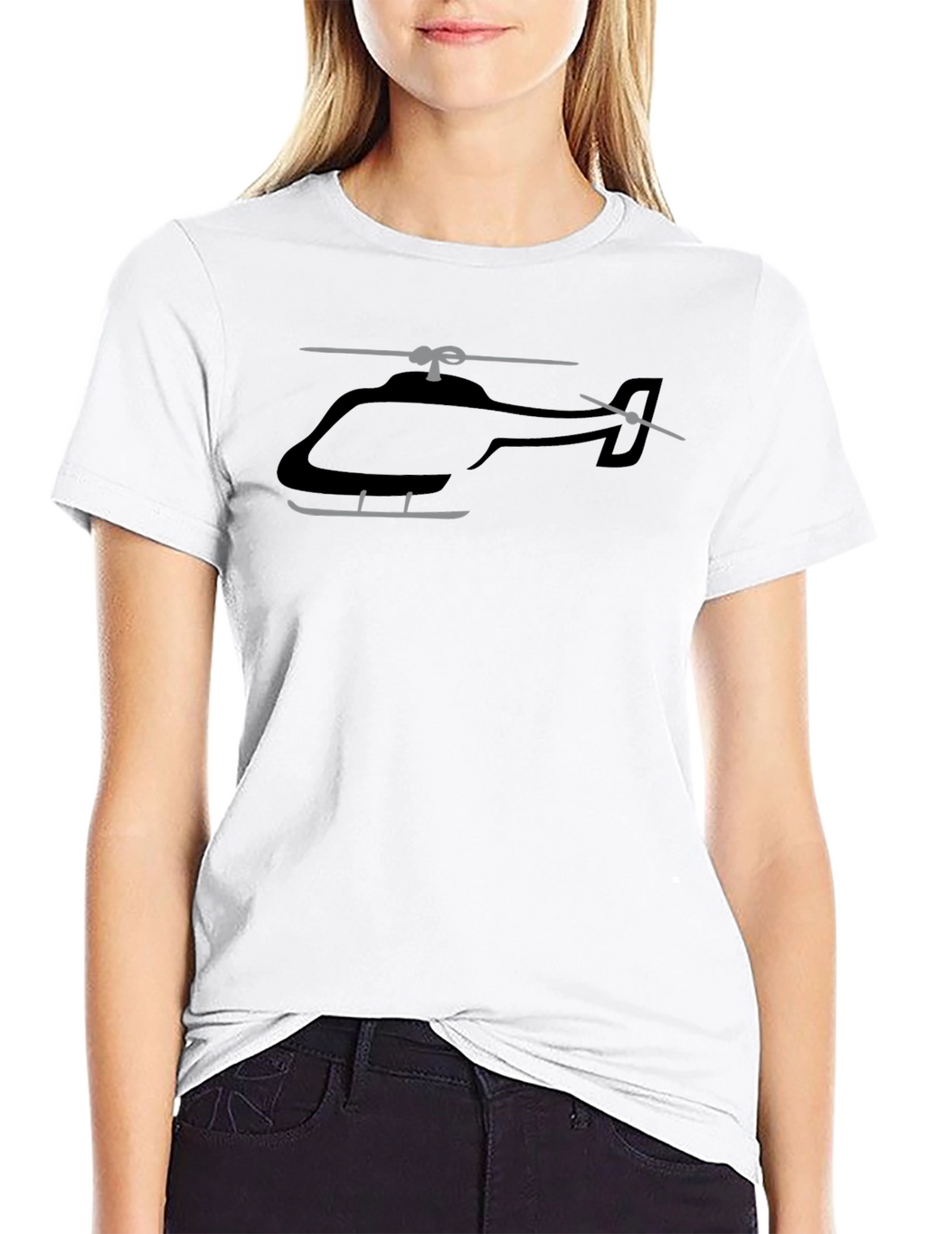 Helicopter Graphic Tee - Aviation Enthusiast T-Shirt