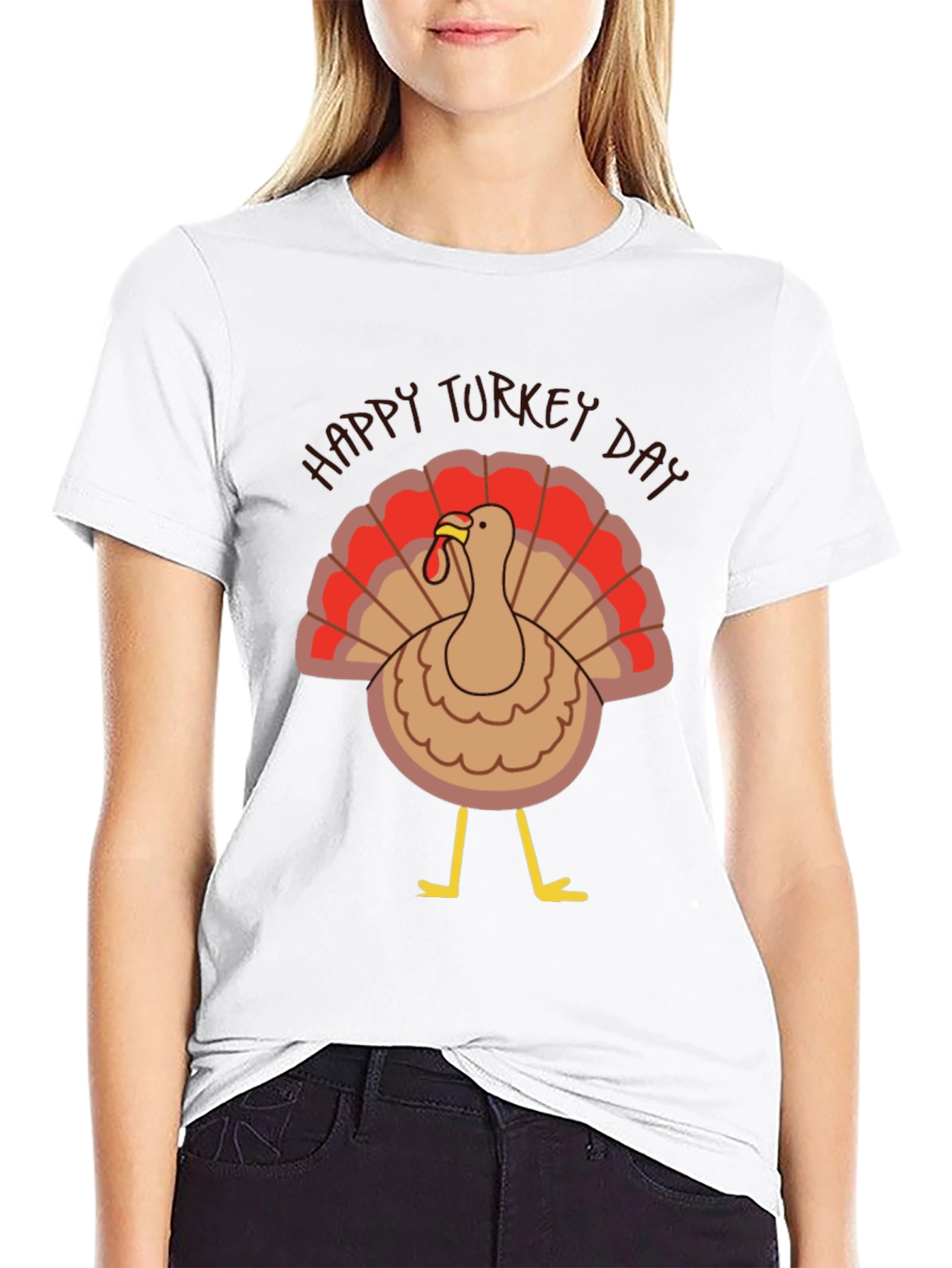 Happy Turkey Day Graphic T-Shirt