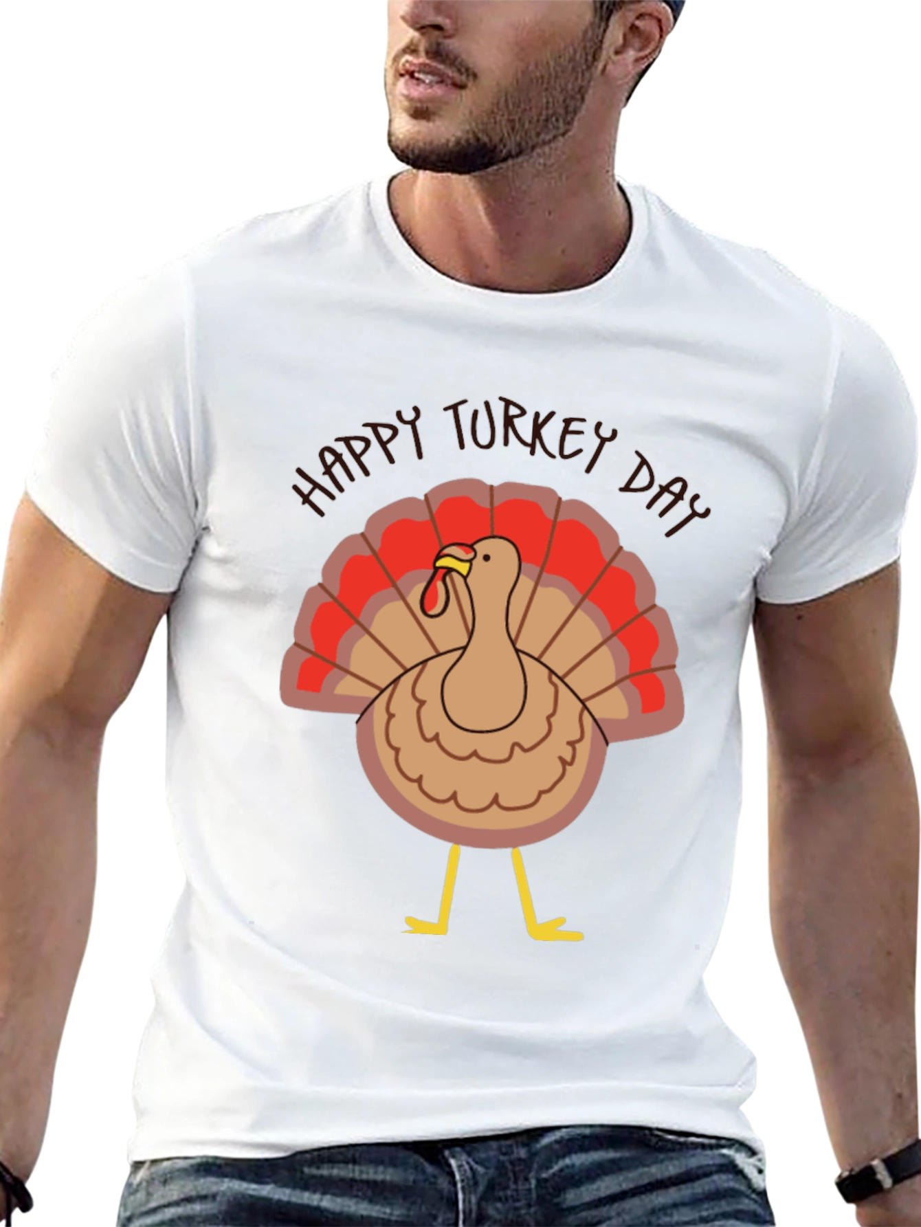 Happy Turkey Day Graphic T-Shirt