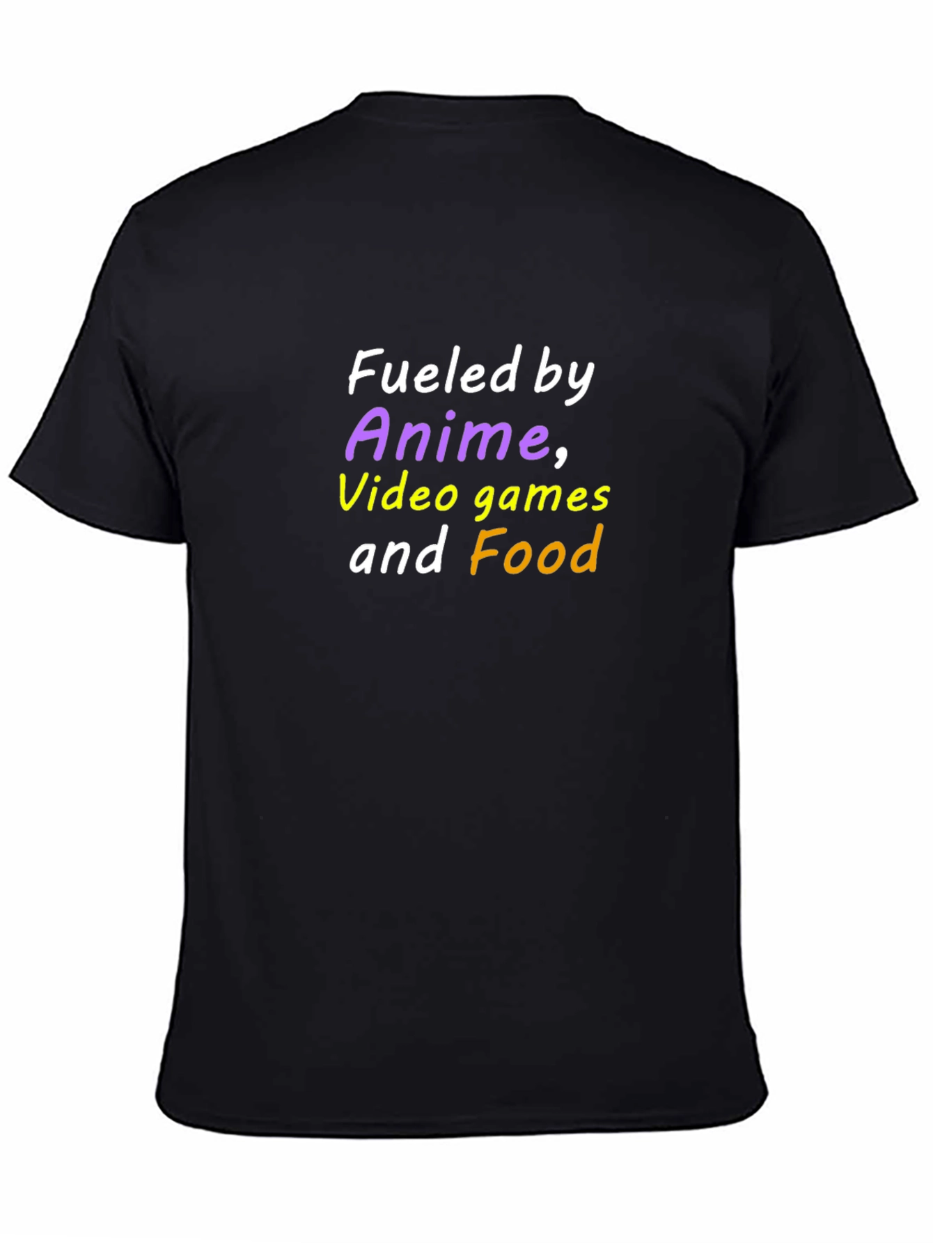 Fueled by Anime Video Games and Food T-Shirt