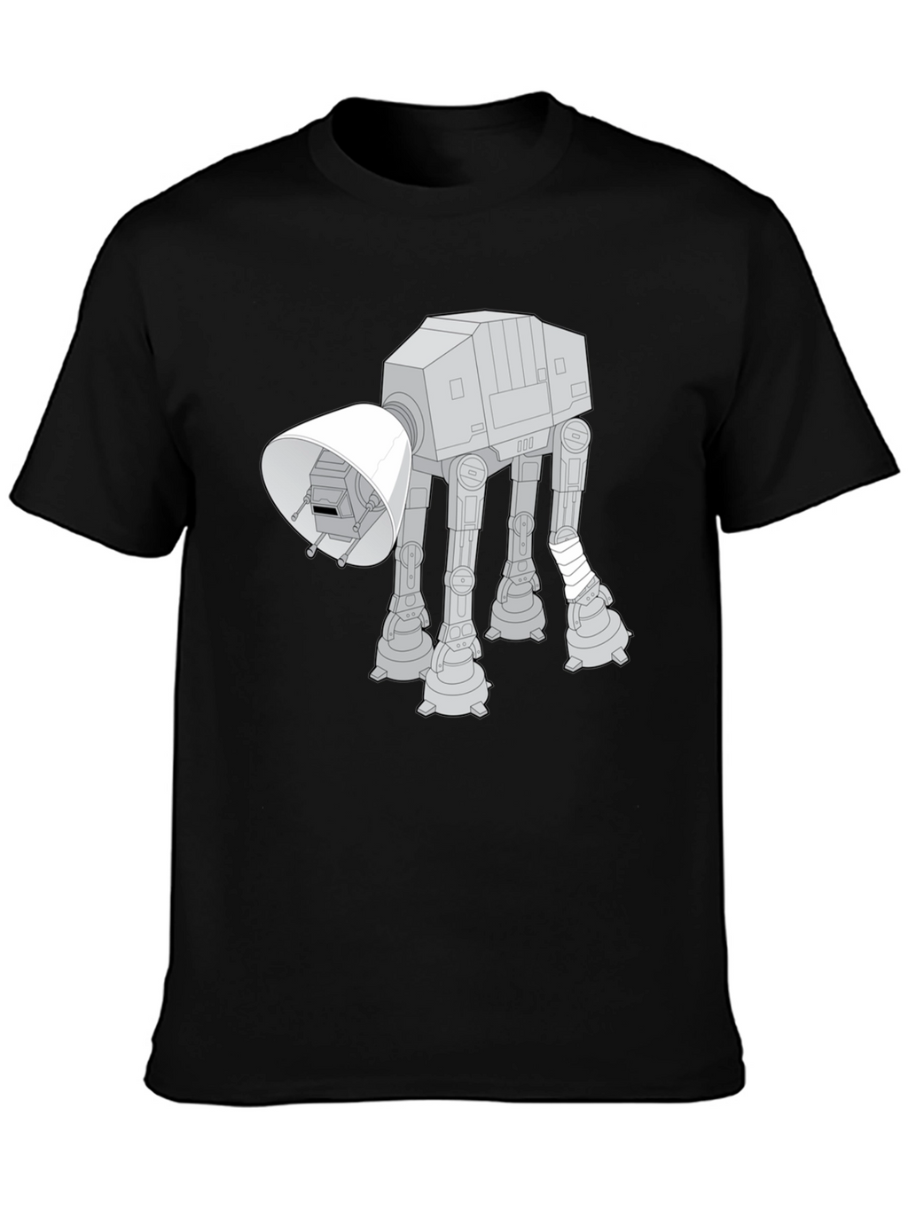 Injured AT-AT Walker Black T-Shirt