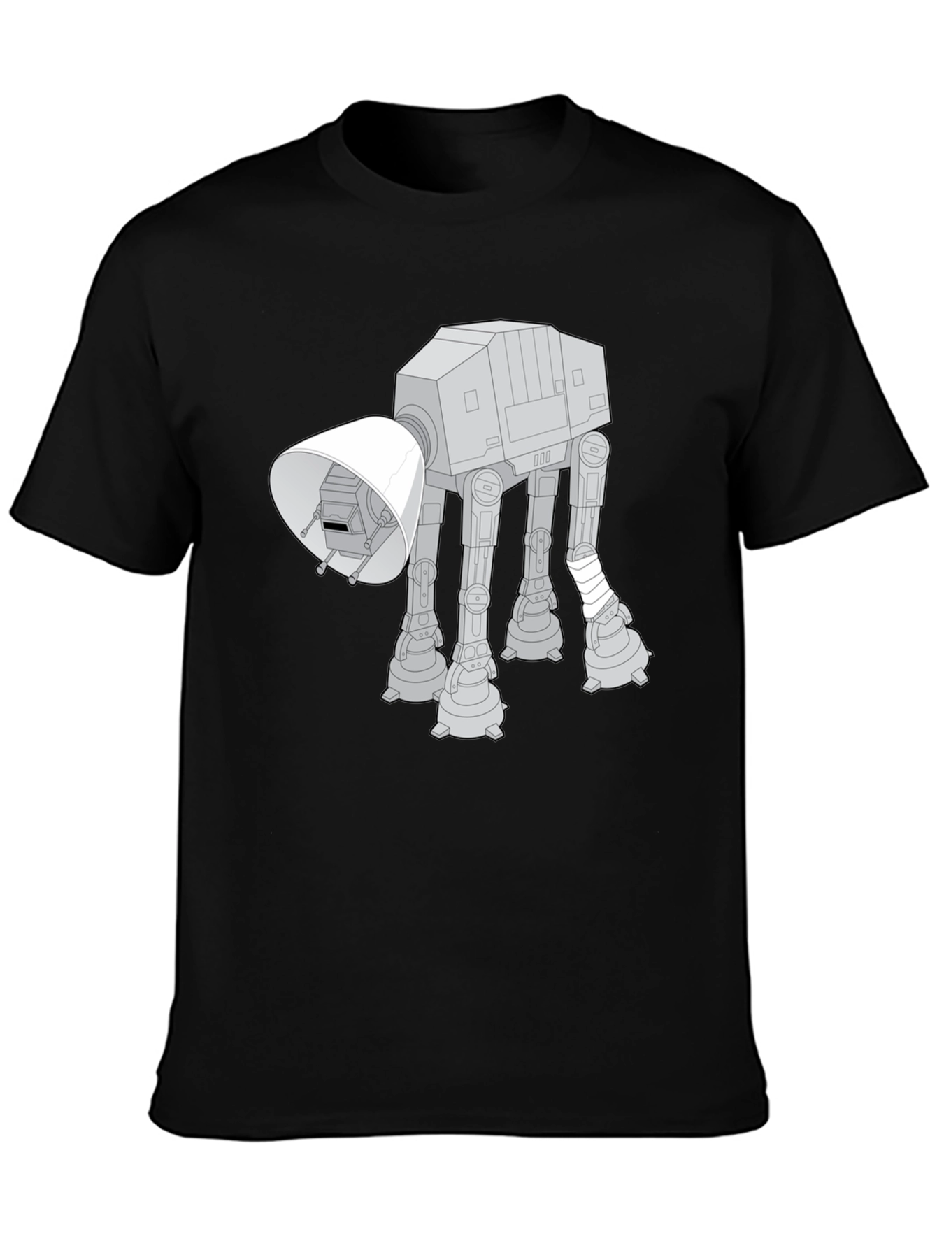 Injured AT-AT Walker Black T-Shirt