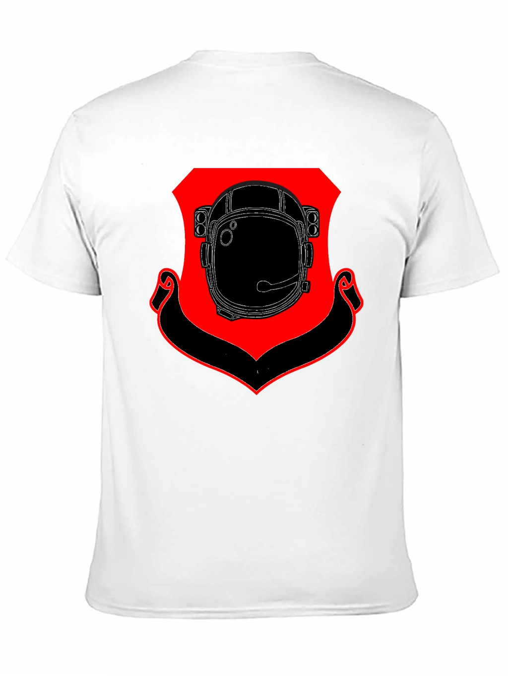 Astronaut Helmet Shield Black T-Shirt