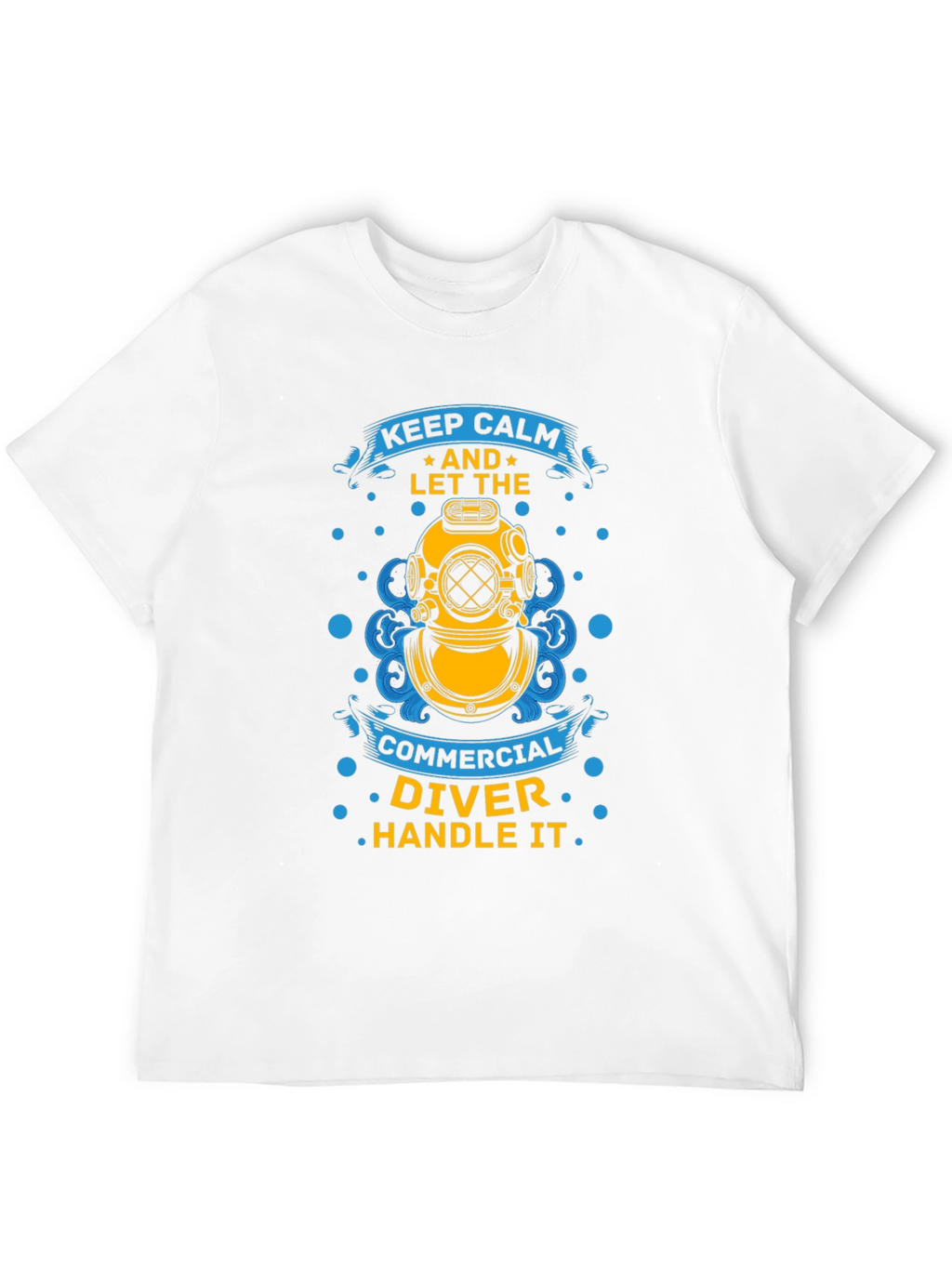 Keep Calm Commercial Diver T-Shirt - Black