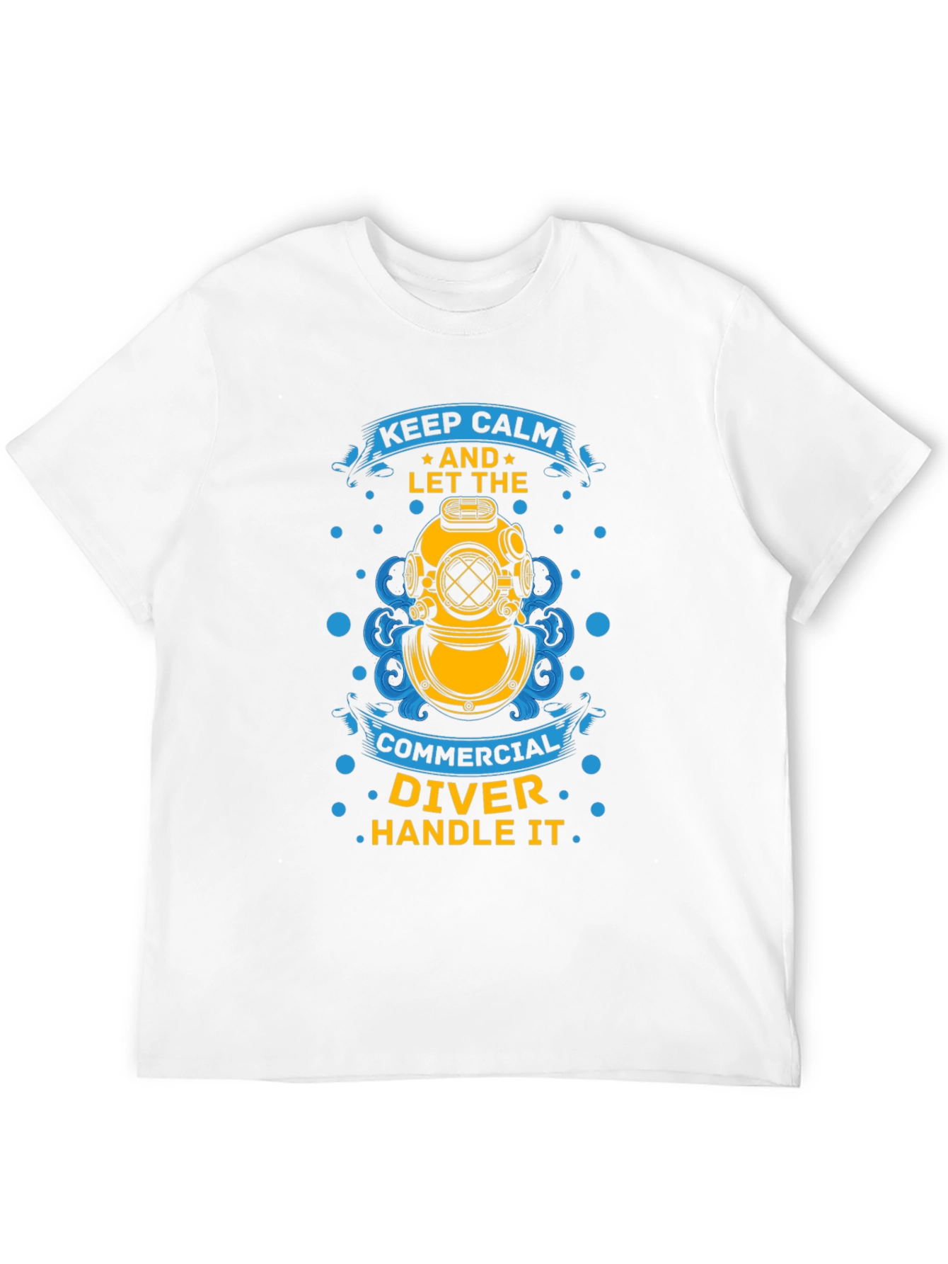 Keep Calm Commercial Diver T-Shirt - Black