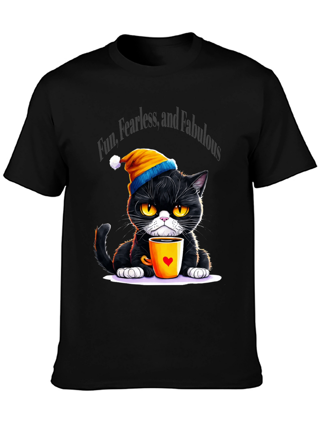 Fun Fearless Fabulous Cat T-Shirt