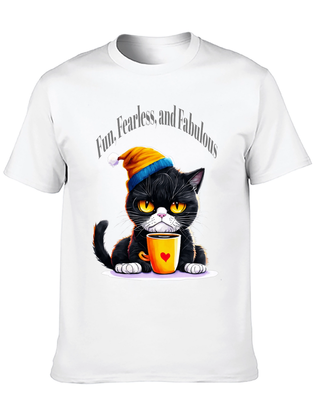 Fun Fearless Fabulous Cat T-Shirt