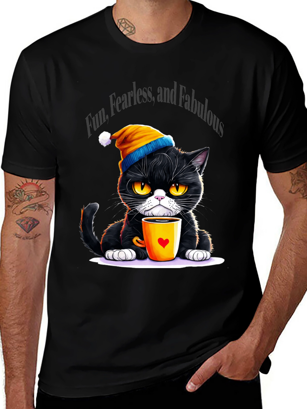 Fun Fearless Fabulous Cat T-Shirt