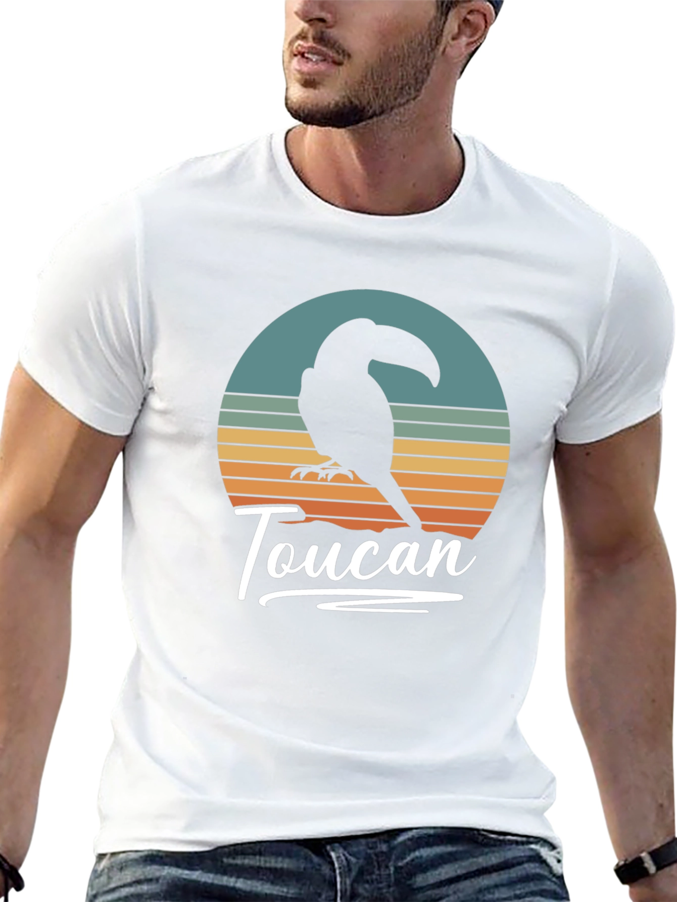 Retro Toucan Graphic Tee - Stylish Unisex T-Shirt