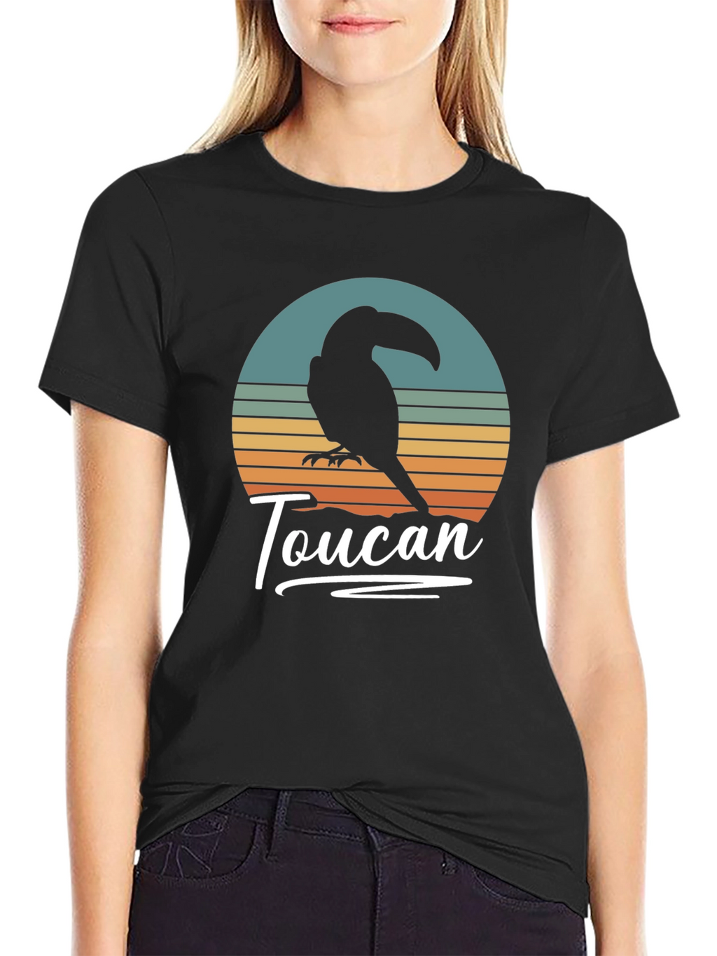 Retro Toucan Graphic Tee - Stylish Unisex T-Shirt