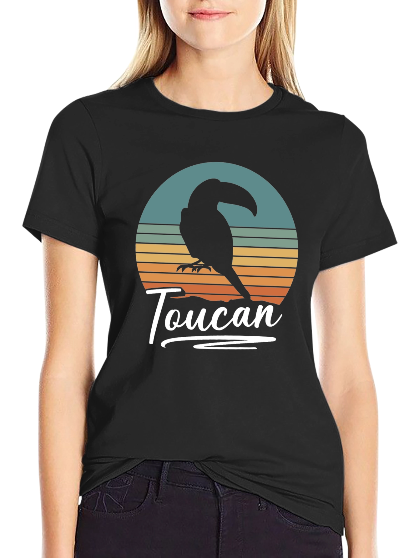 Retro Toucan Graphic Tee - Stylish Unisex T-Shirt