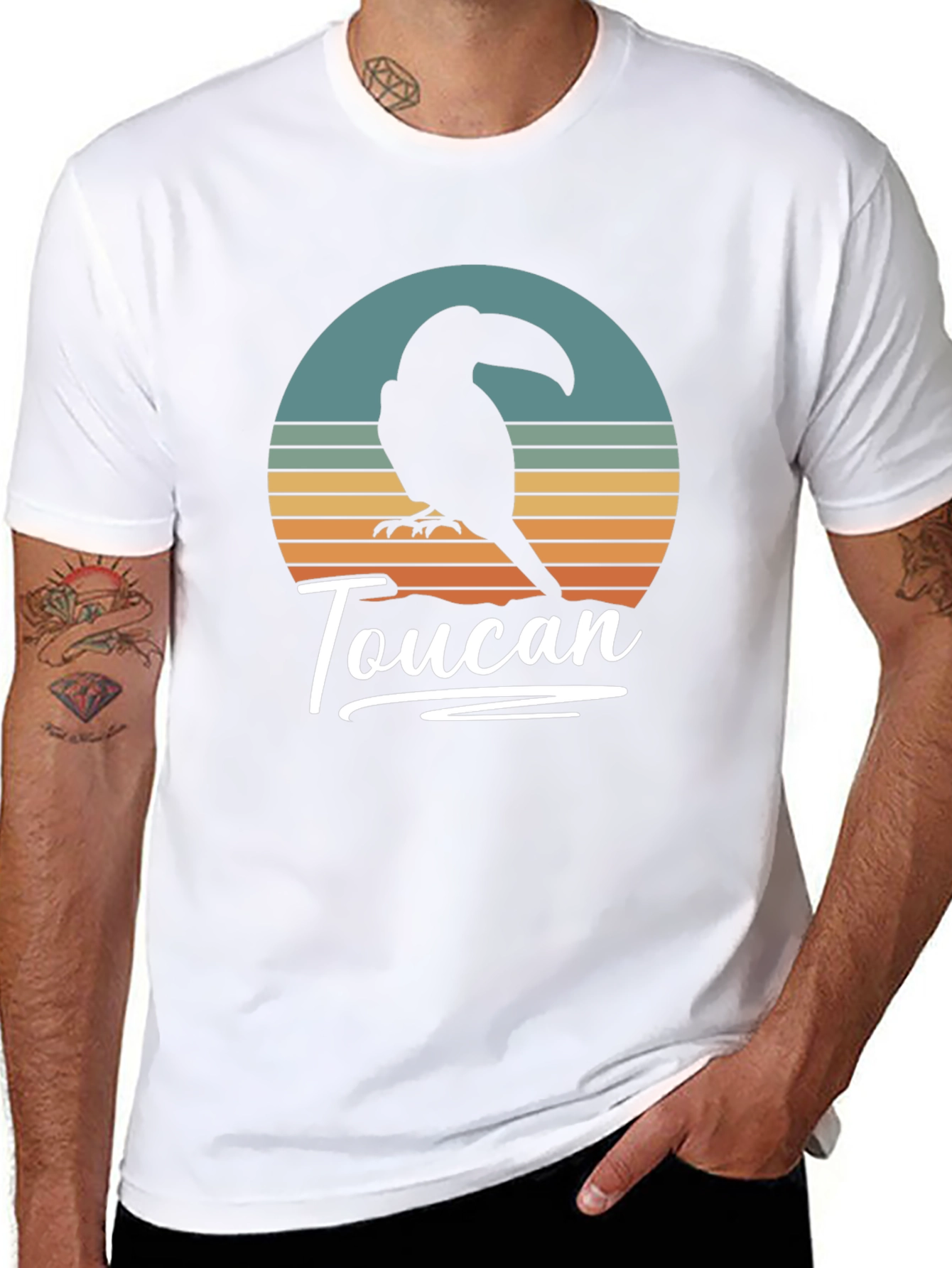 Retro Toucan Graphic Tee - Stylish Unisex T-Shirt