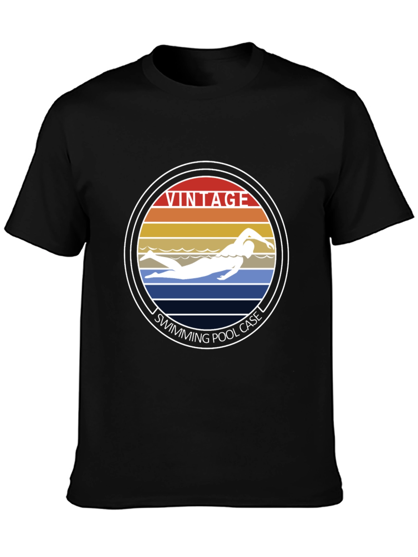 Vintage Swimmer Graphic T-Shirt