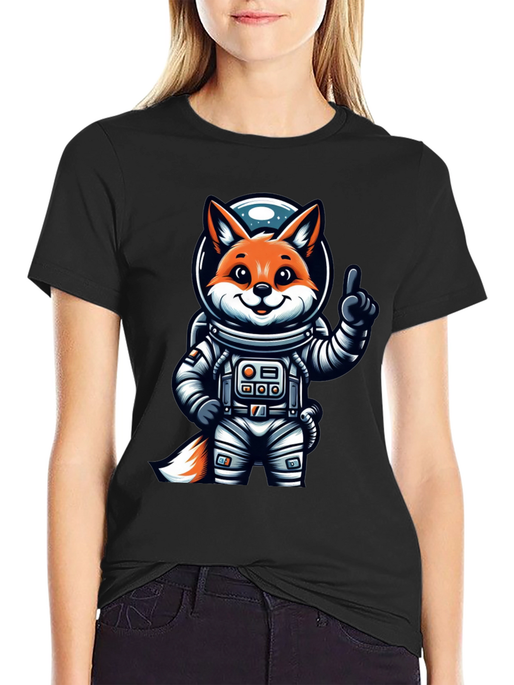 Cool Space Fox T-Shirt - Trendy Graphic Tee