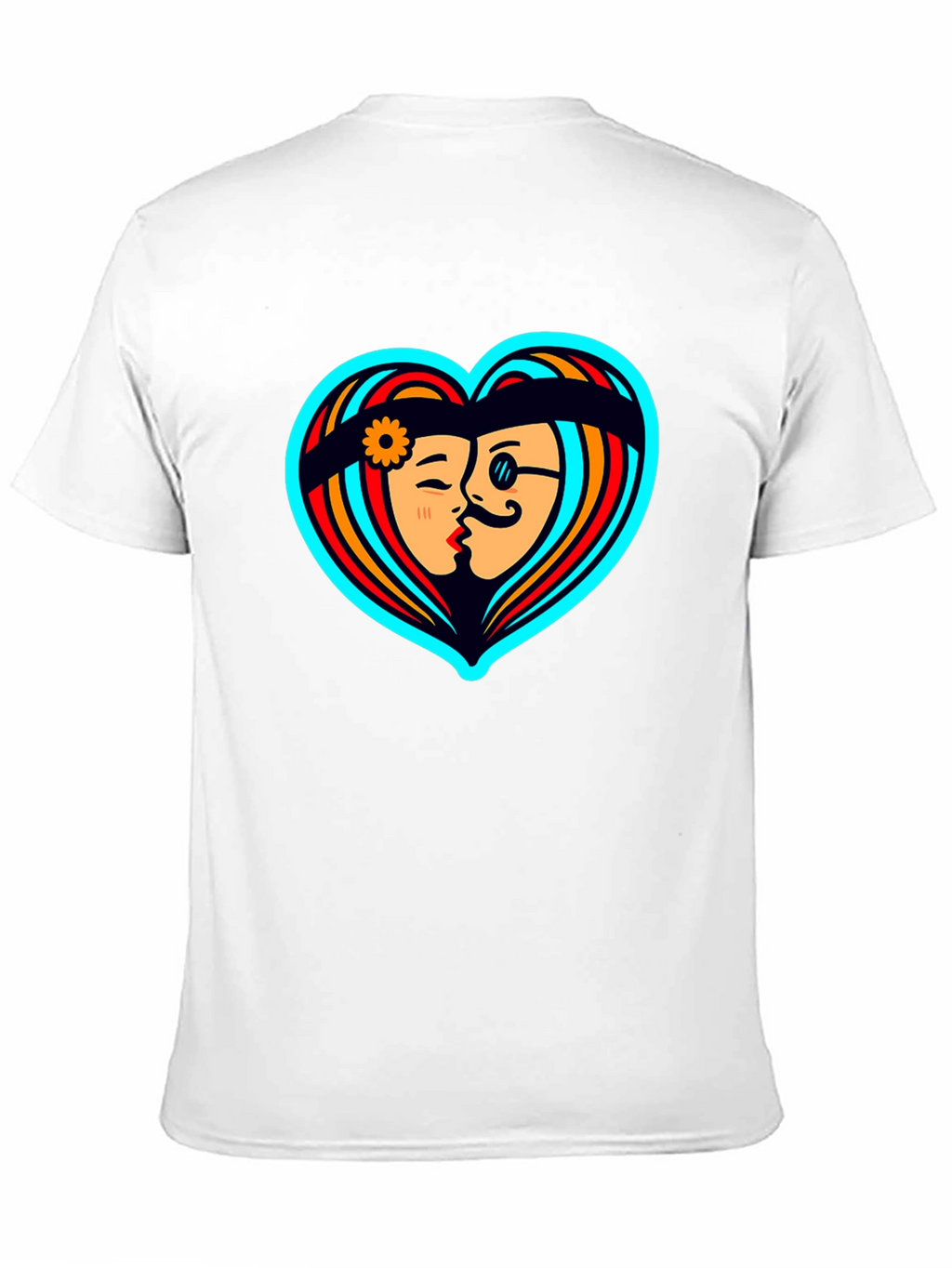 Retro Love Tee - Heart Graphic T-Shirt