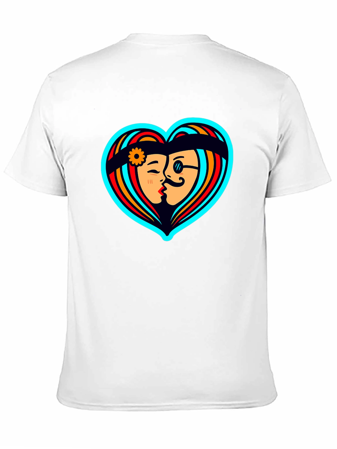 Retro Love Tee - Heart Graphic T-Shirt