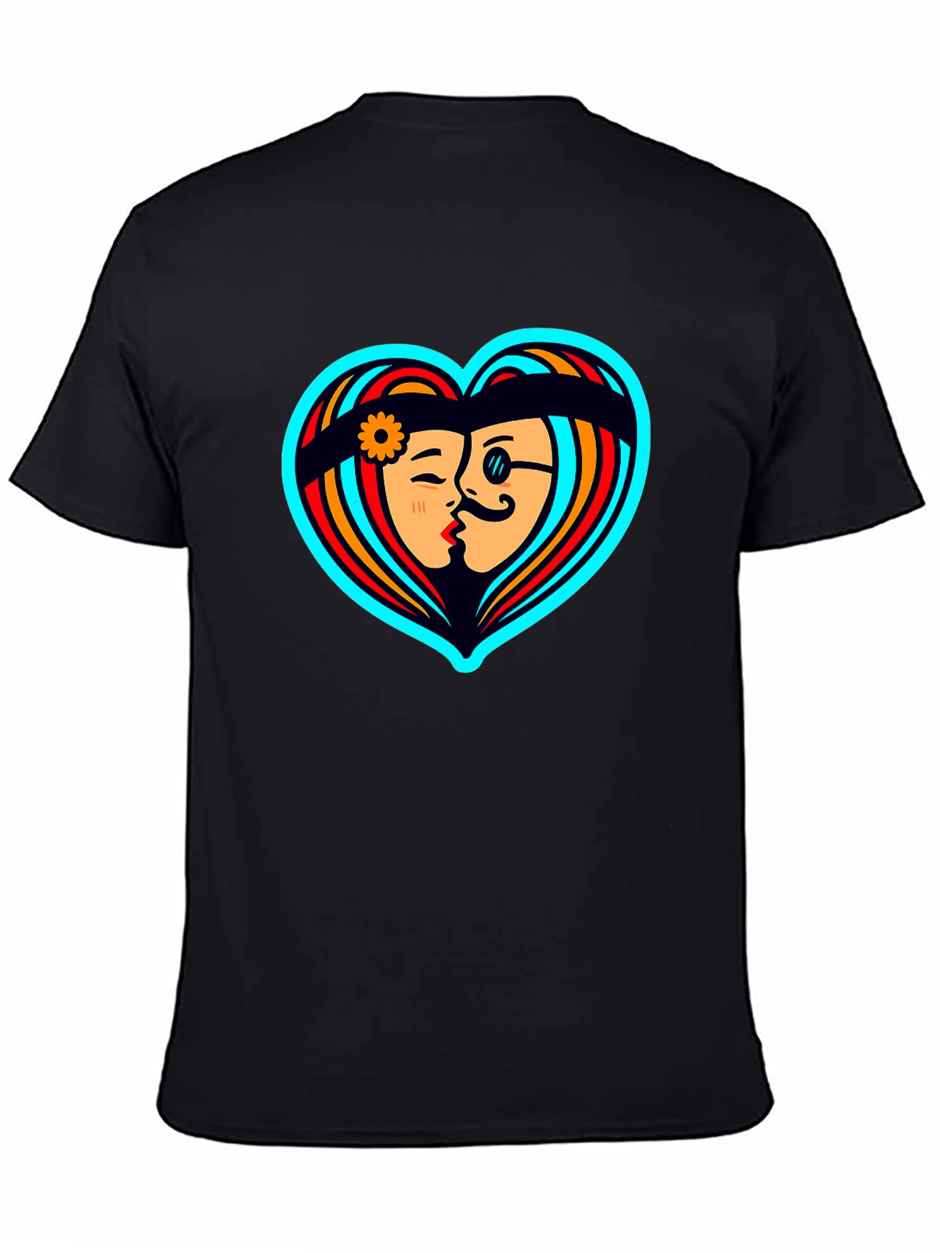 Retro Love Tee - Heart Graphic T-Shirt