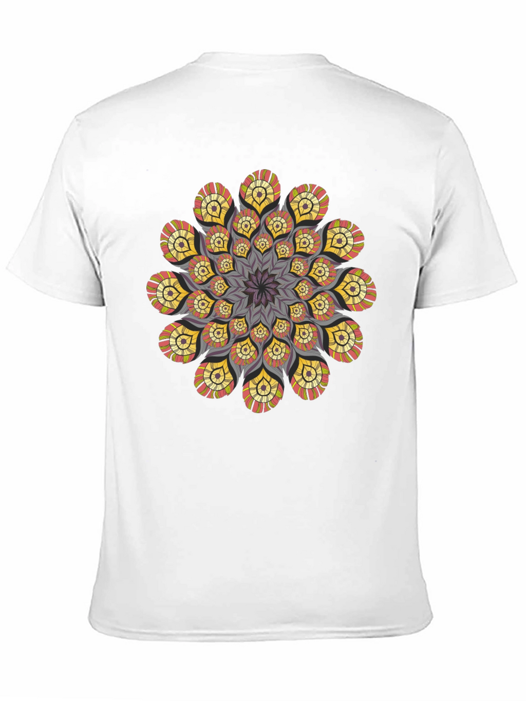 Mandala T-Shirt: Stylish Geometric Design Black