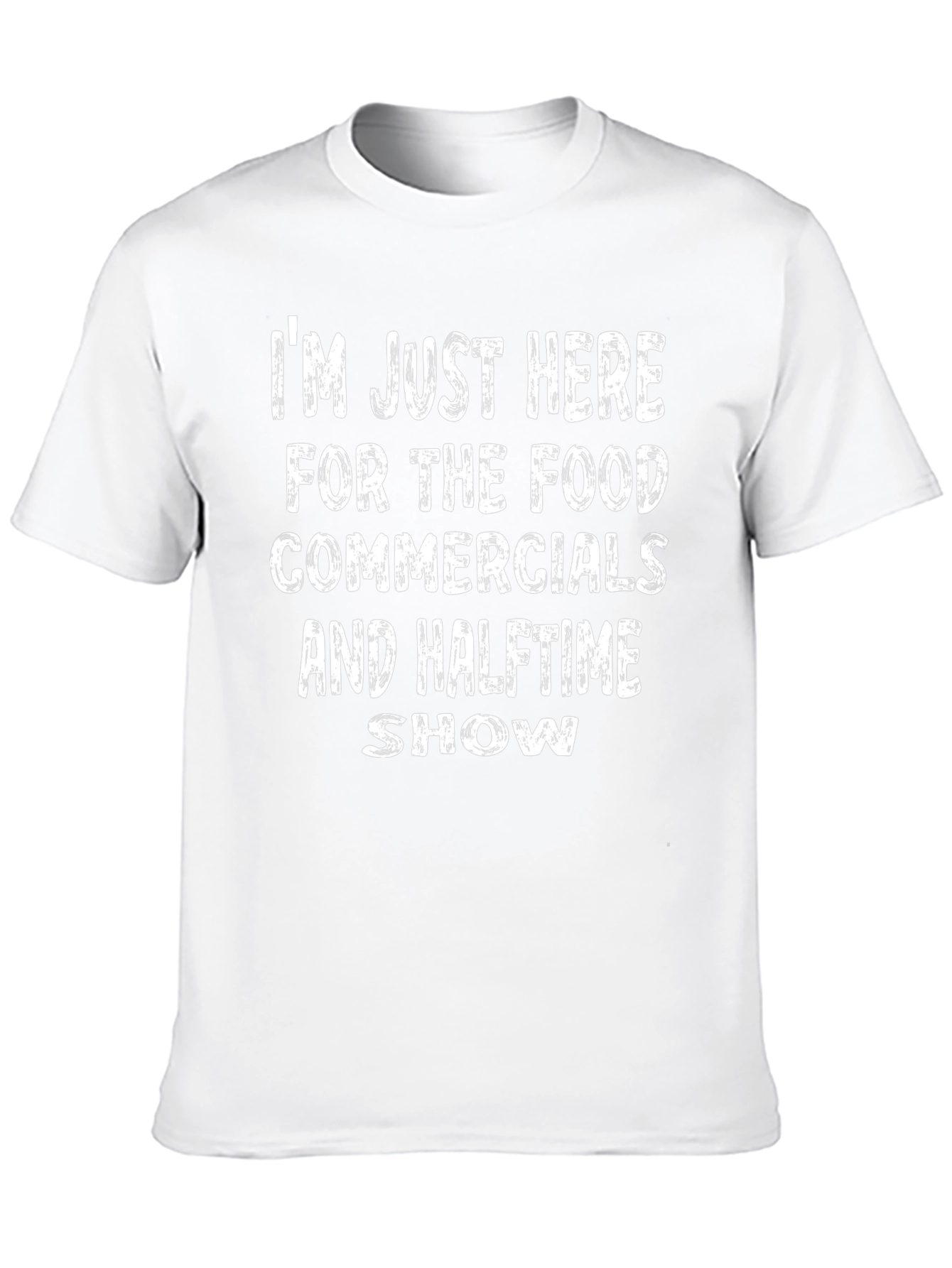 Funny Football Game Day T-Shirt: Food Commercials Halftime