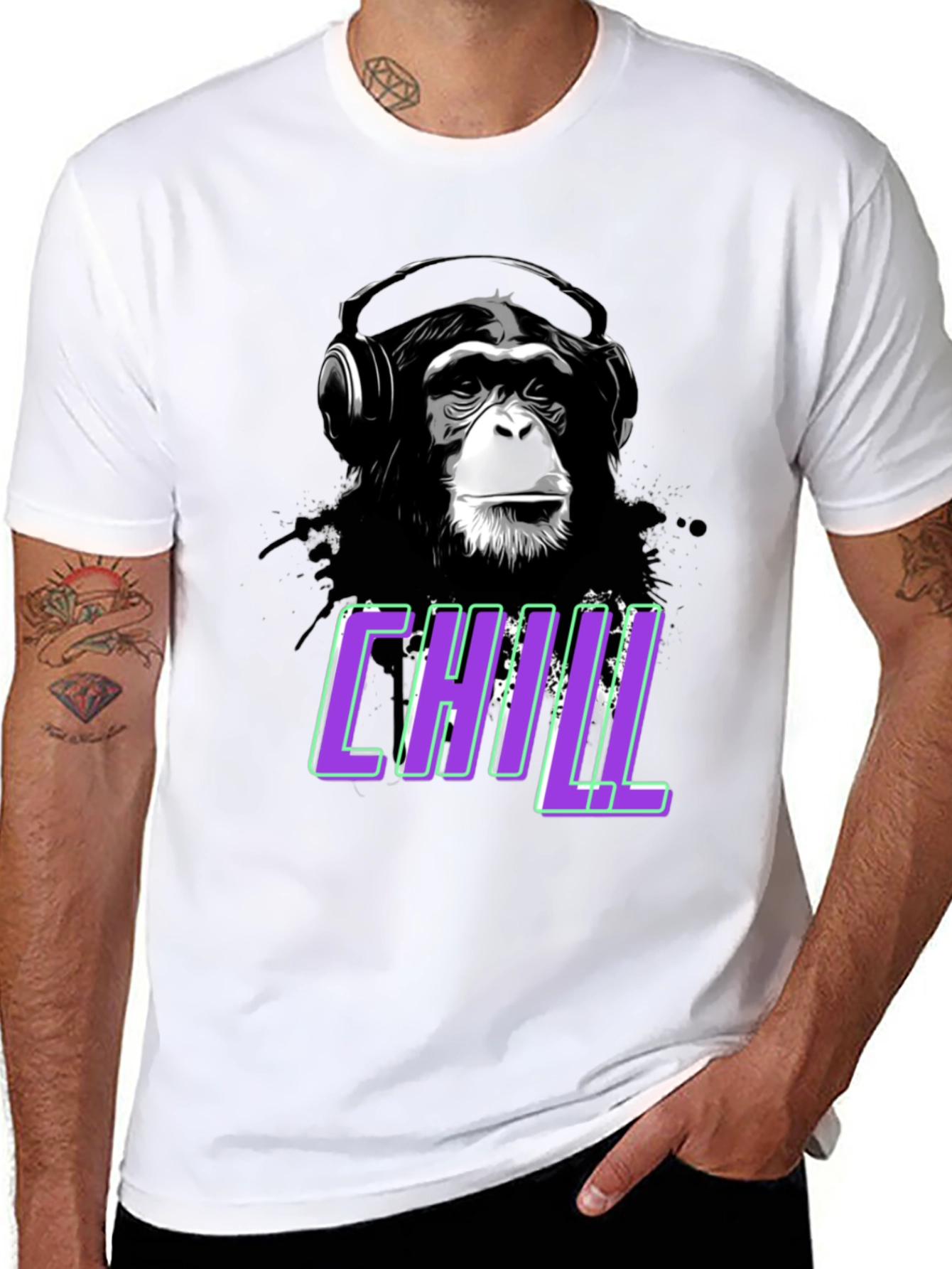 Chill Monkey Graphic Tee - Relaxed Fit