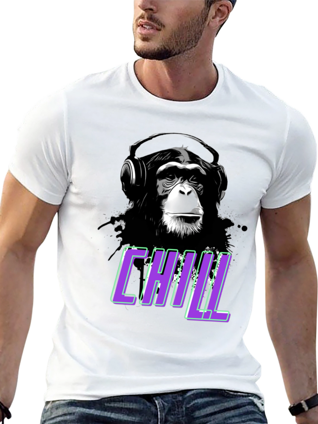 Chill Monkey Graphic Tee - Relaxed Fit