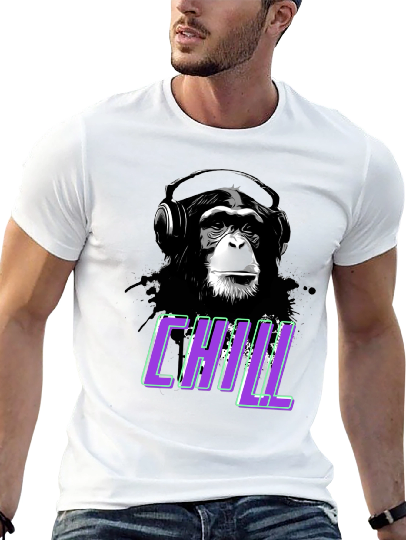 Chill Monkey Graphic Tee - Relaxed Fit