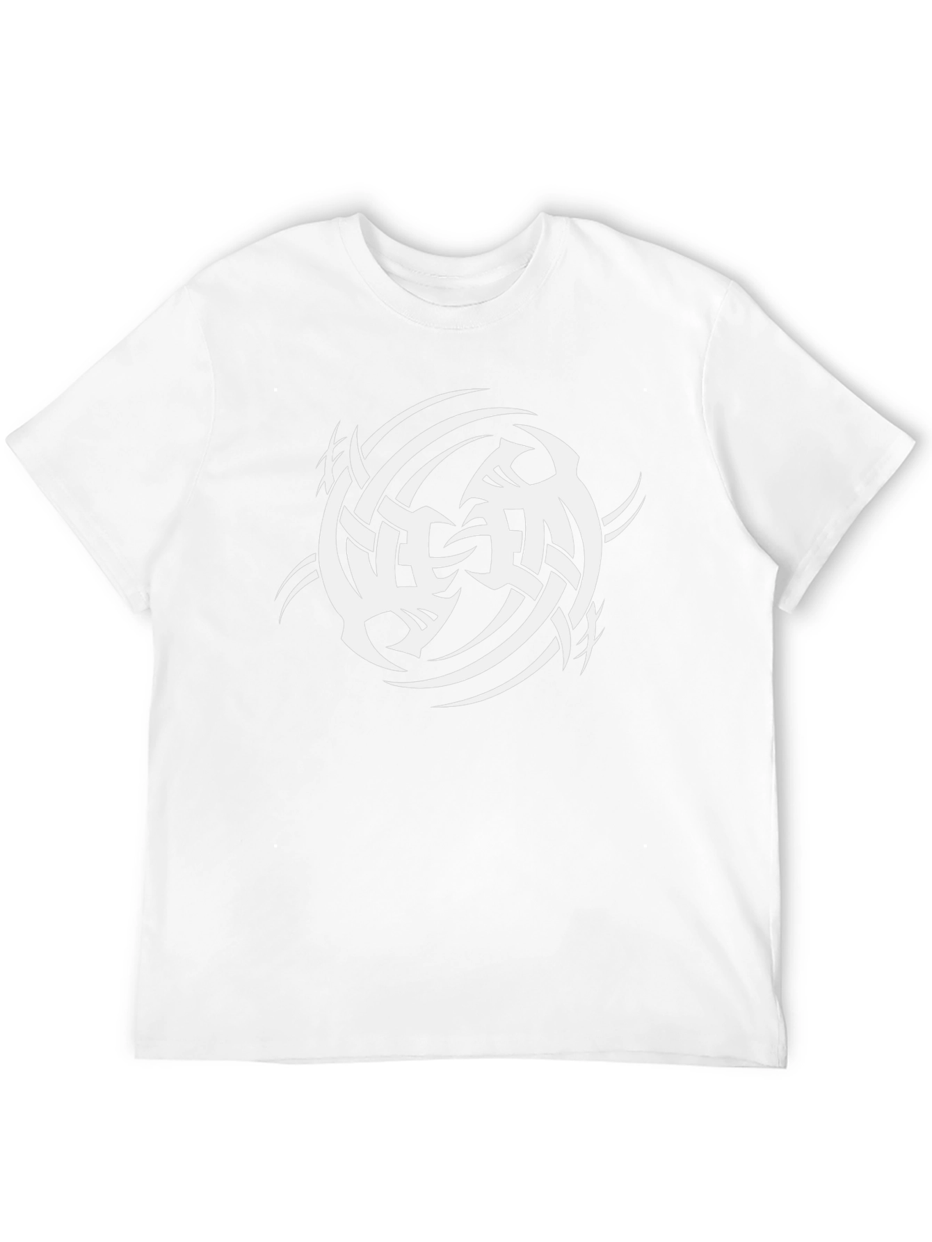 Tribal Symbol Graphic Print Black T-Shirt