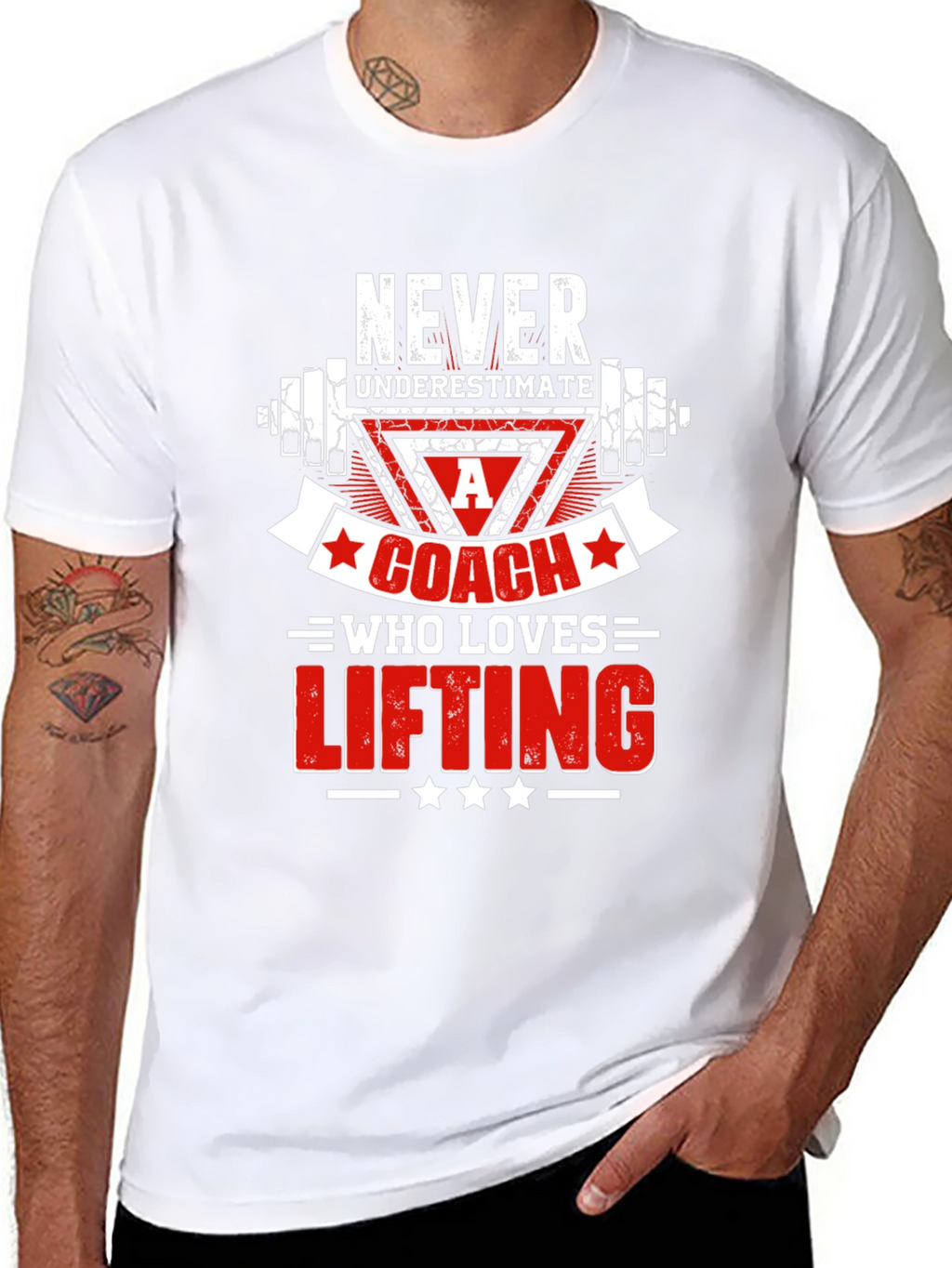 Weightlifting Coach T-Shirt - Never Underestimate