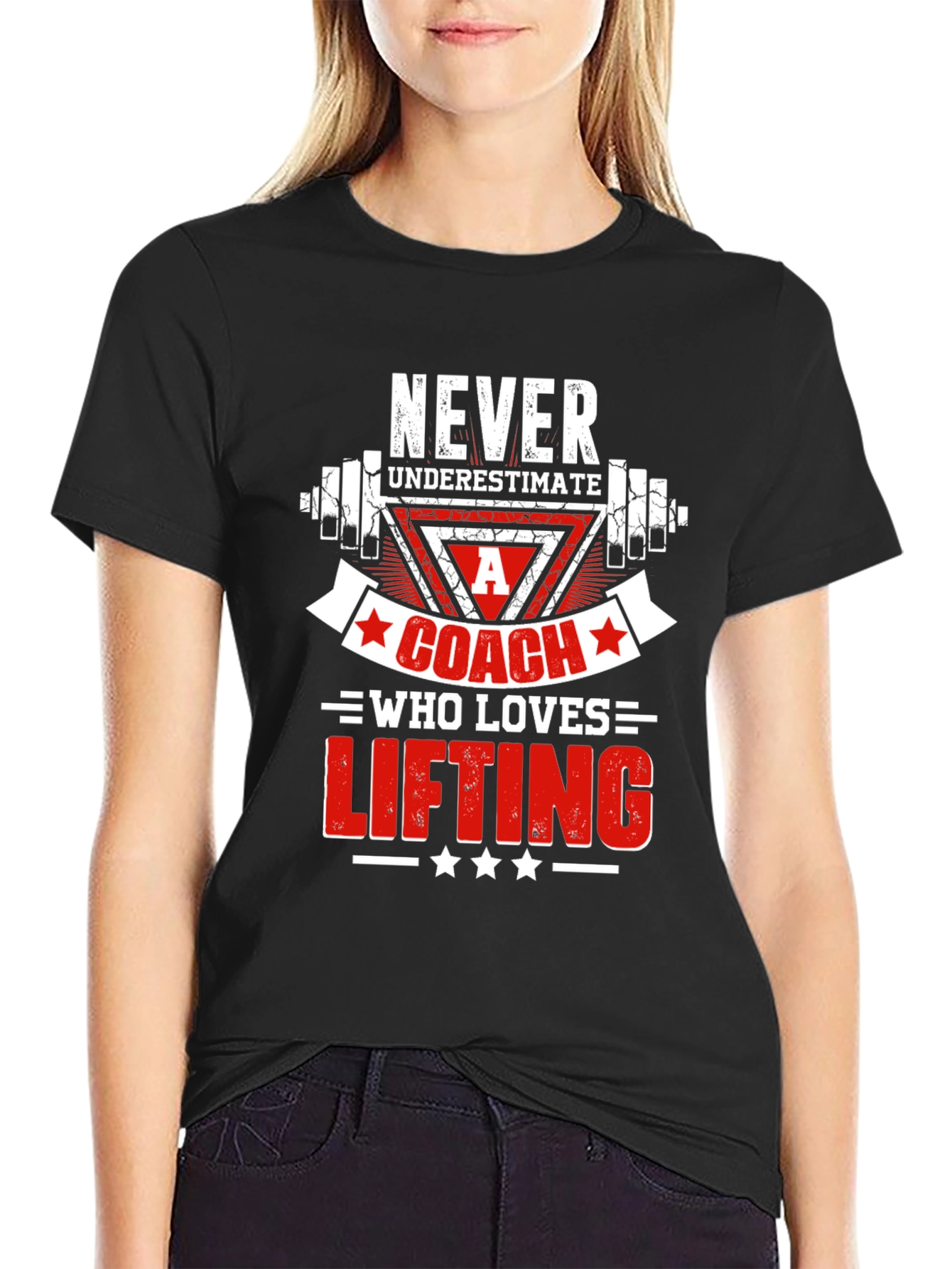 Weightlifting Coach T-Shirt - Never Underestimate