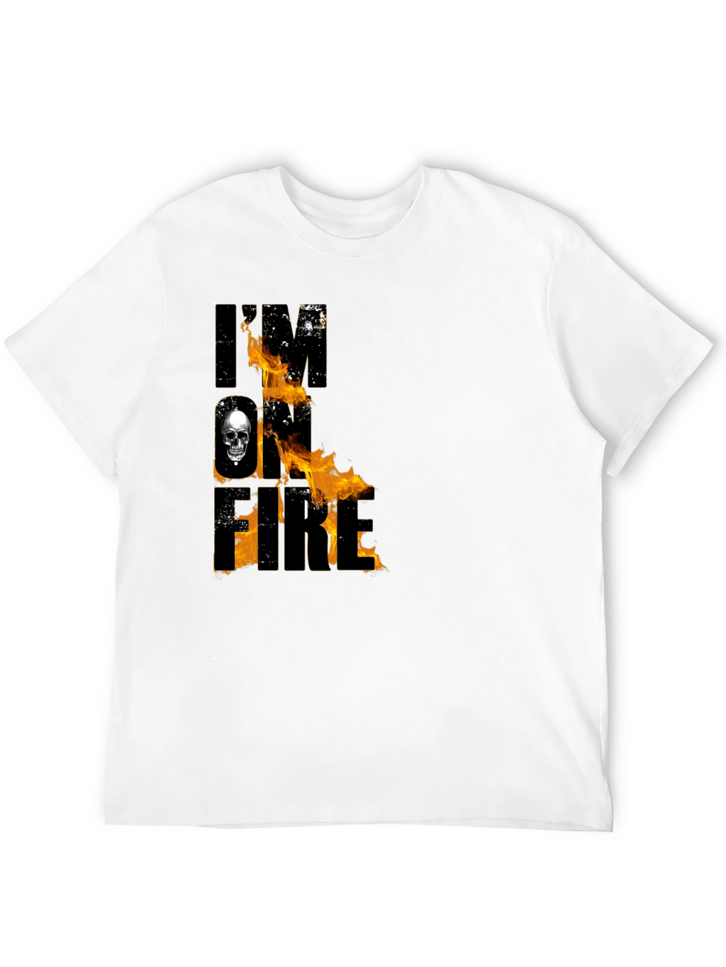 Im On Fire Skull Graphic Tee