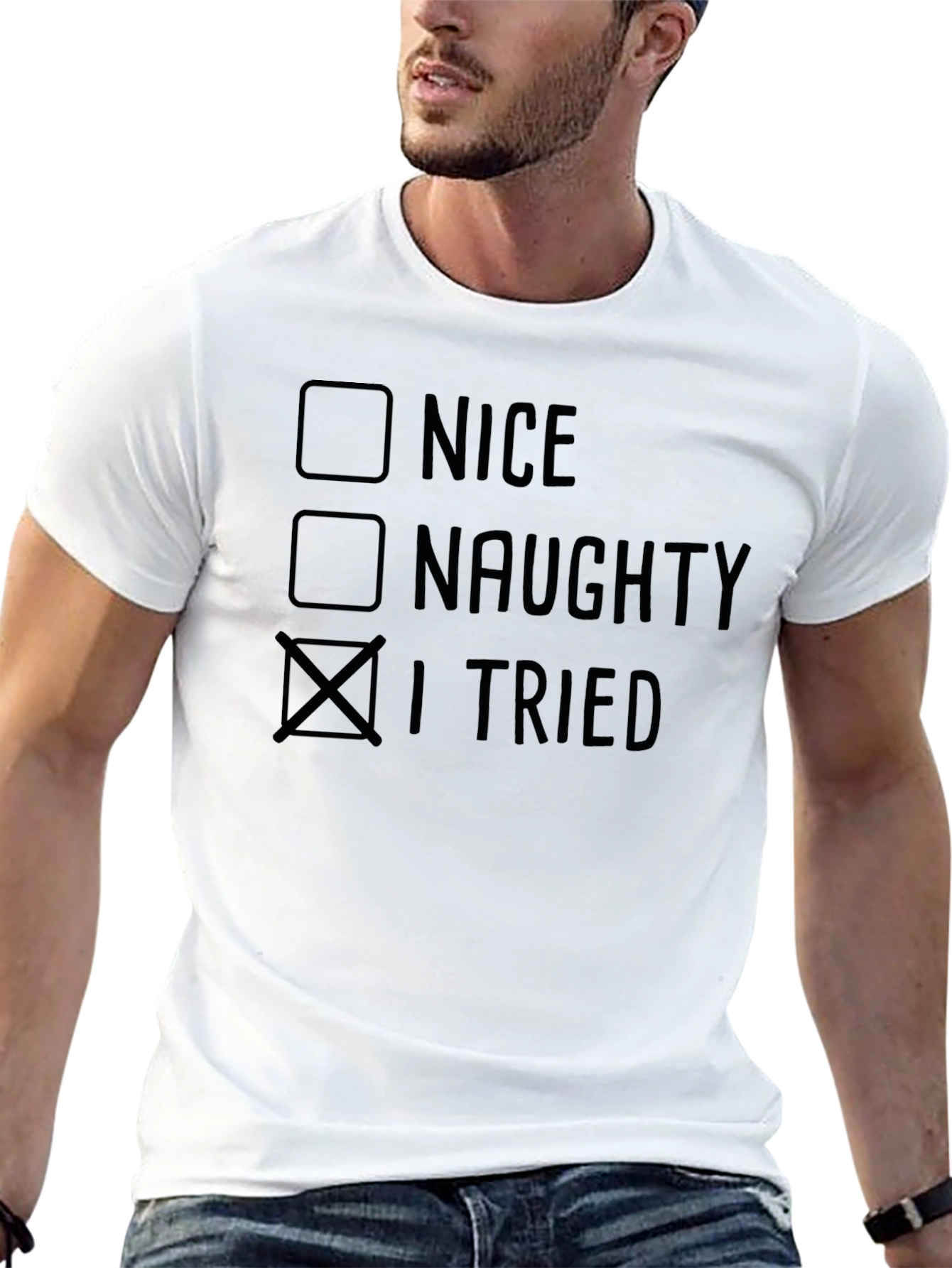 I Tried Funny Christmas T-Shirt