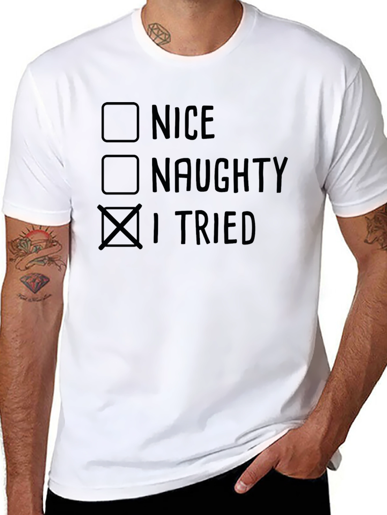 I Tried Funny Christmas T-Shirt