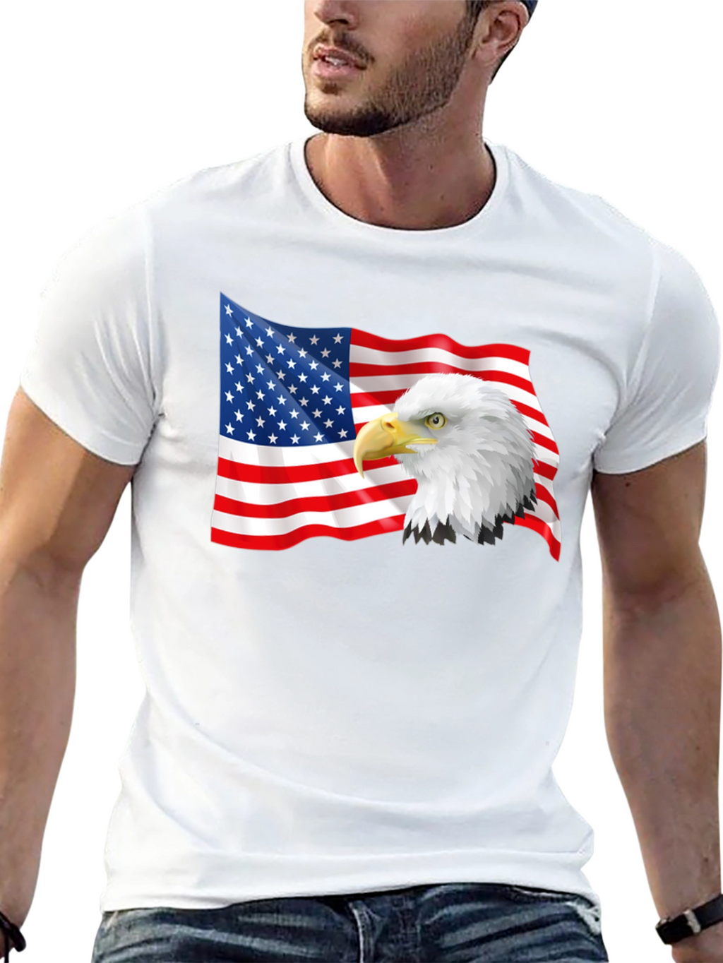 American Eagle Flag Graphic T-Shirt