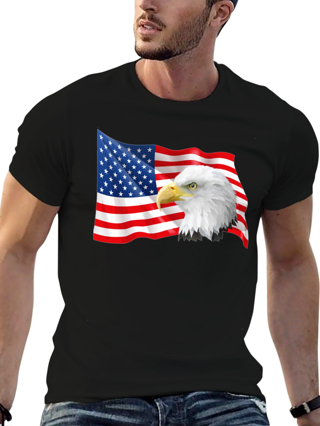 American Eagle Flag Graphic T-Shirt