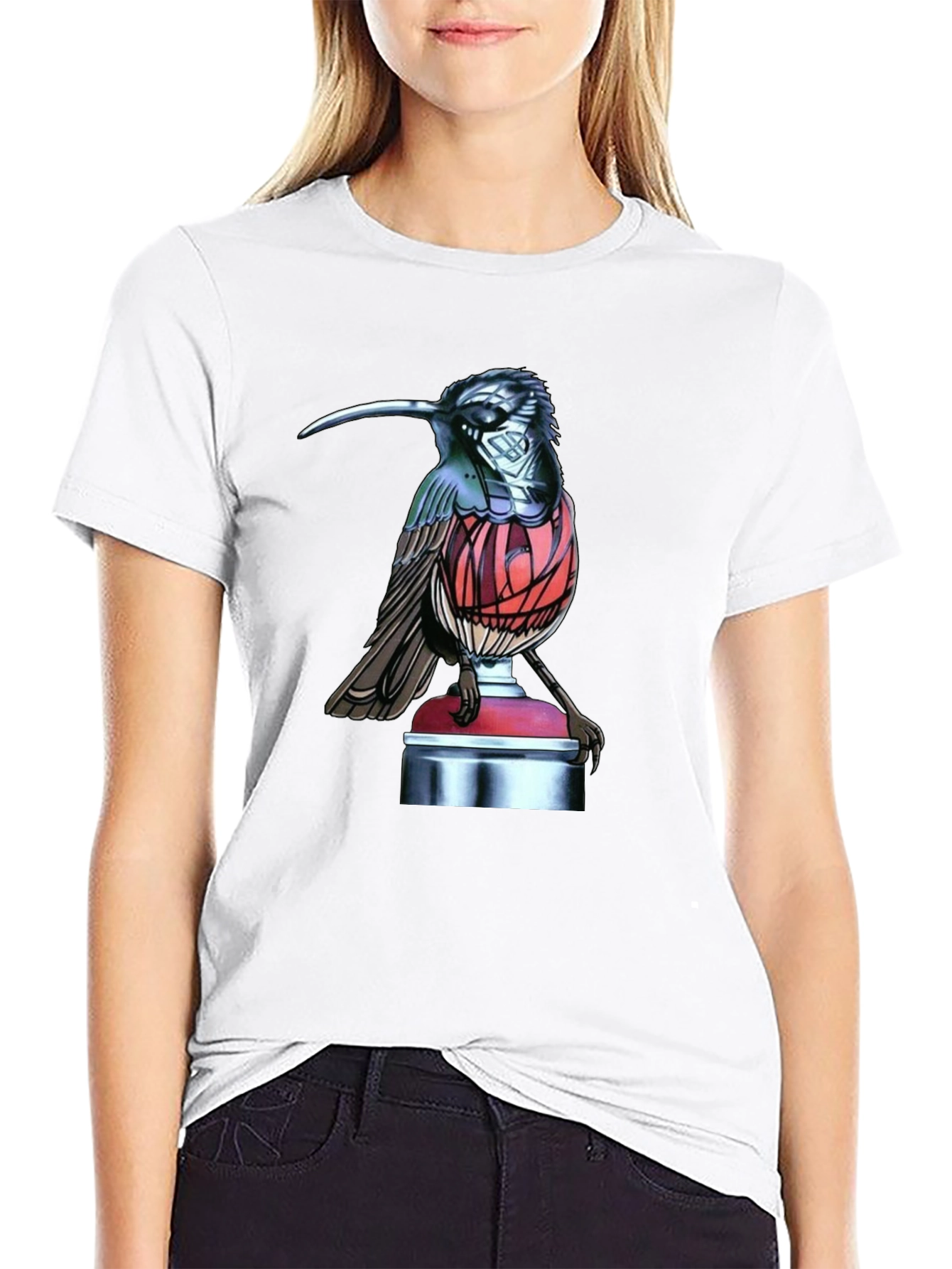 Hummingbird Spray Can Art T-Shirt