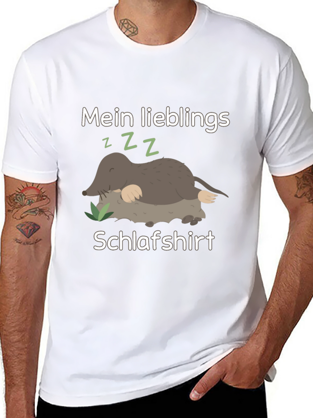 Mein Lieblings Schlafshirt Funny Mole Sleep T-Shirt