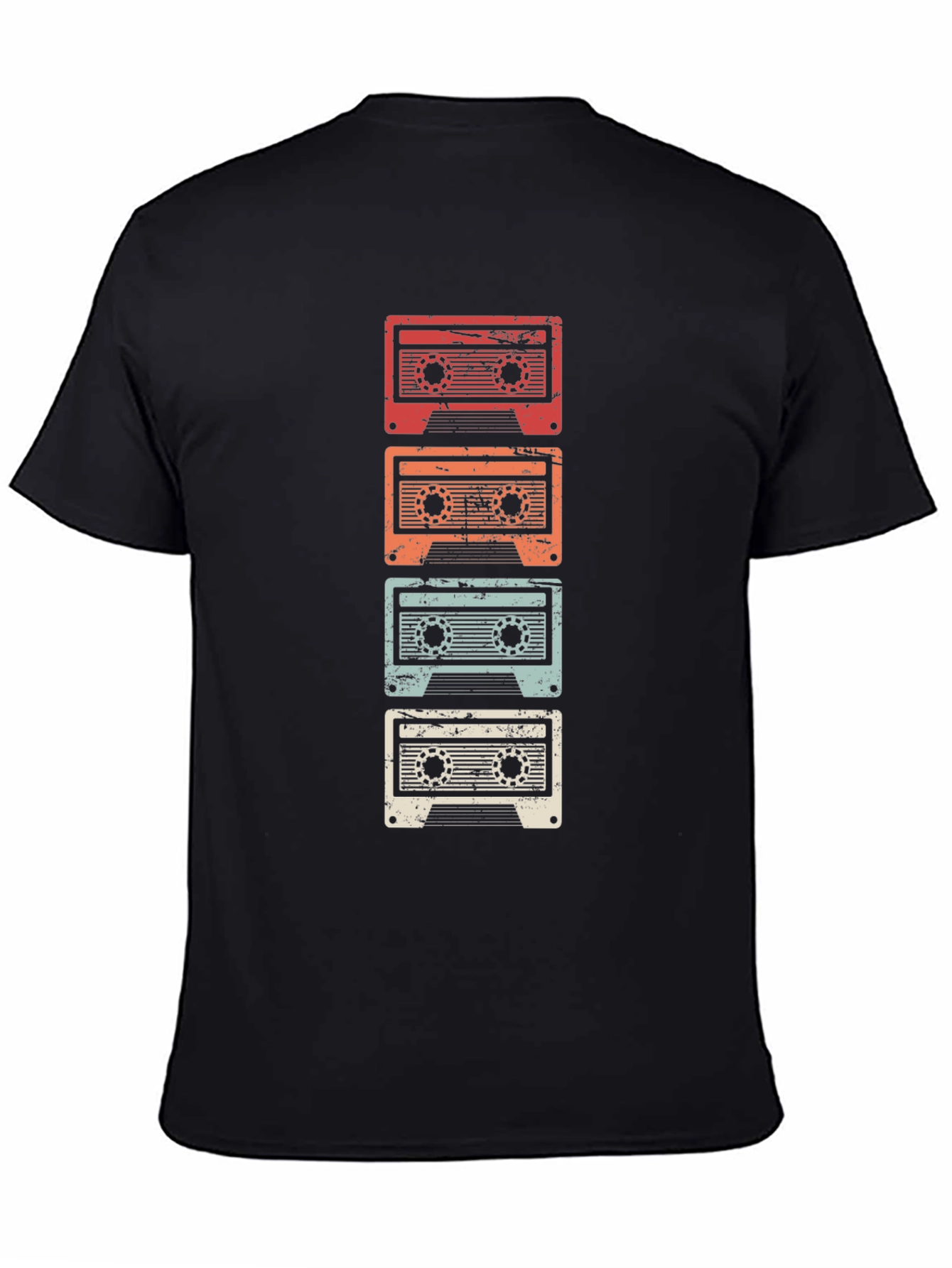 Retro Cassette Tapes Graphic Tee - Vintage Music Lover Shirt