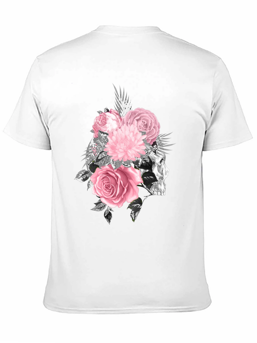 Skull and Roses Graphic T-Shirt