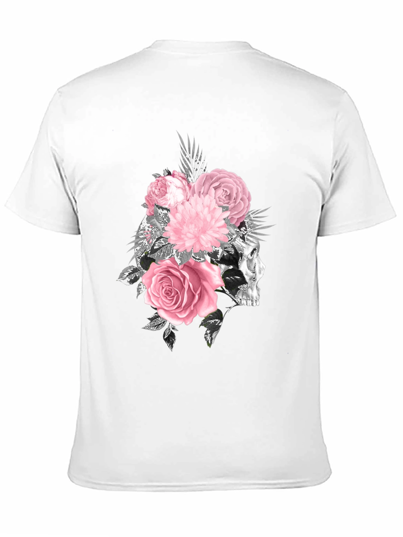 Skull and Roses Graphic T-Shirt