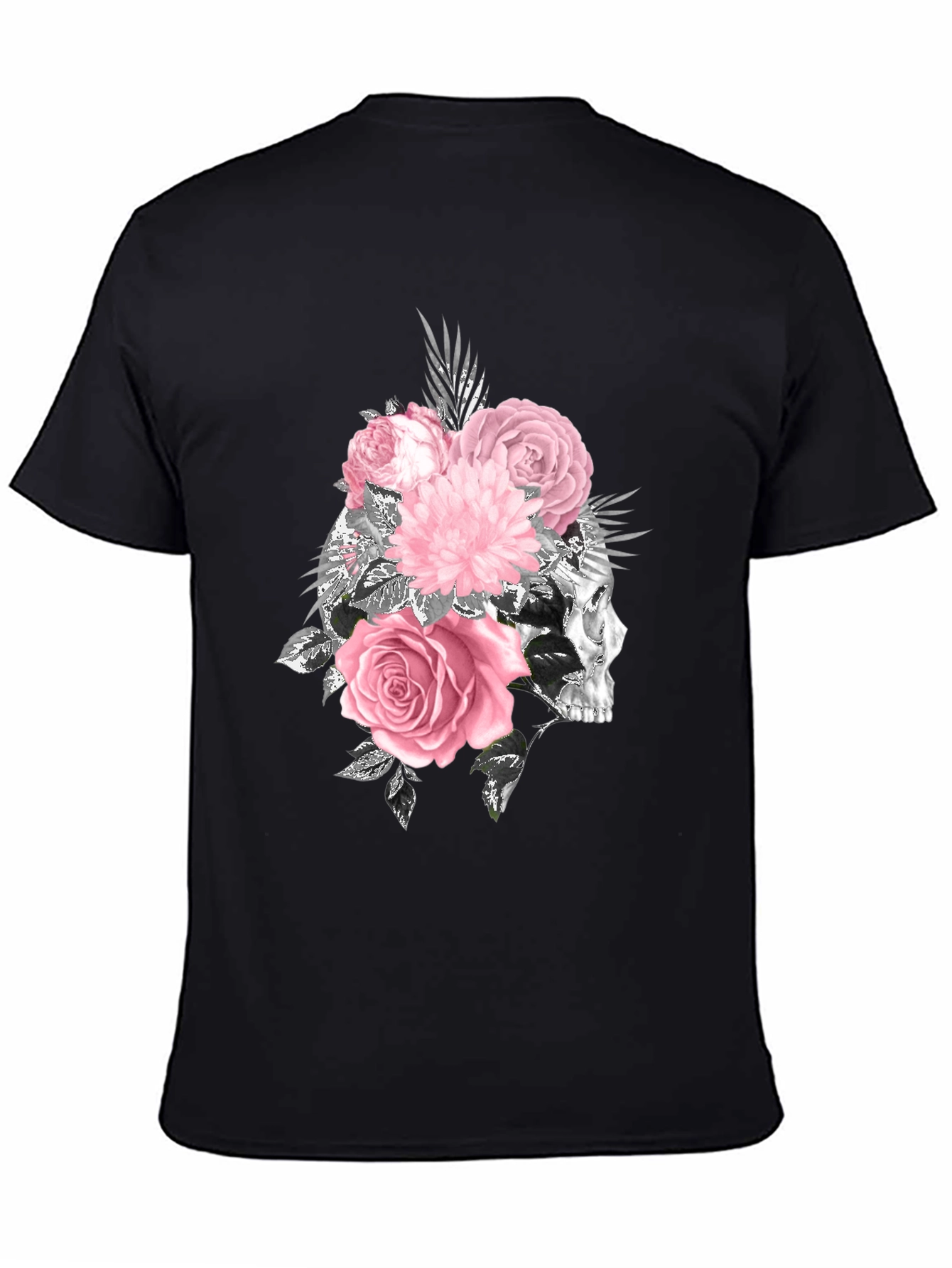 Skull and Roses Graphic T-Shirt