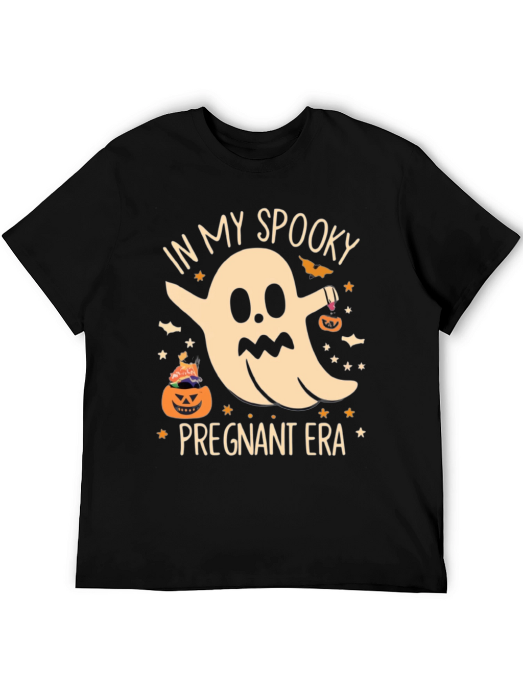 Spooky Pregnant Era Halloween T-Shirt