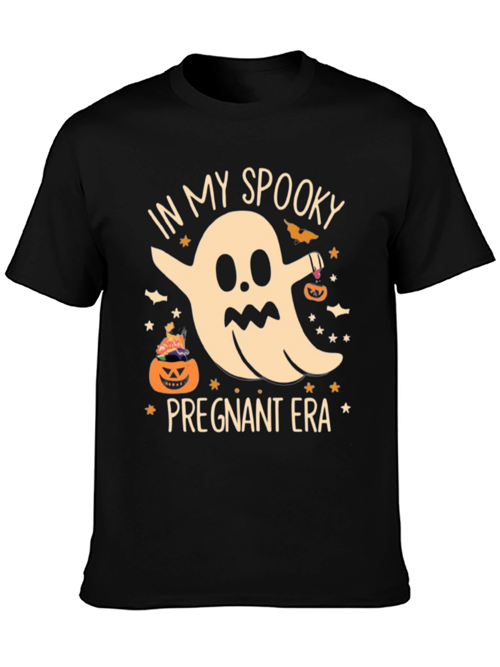 Spooky Pregnant Era Halloween T-Shirt