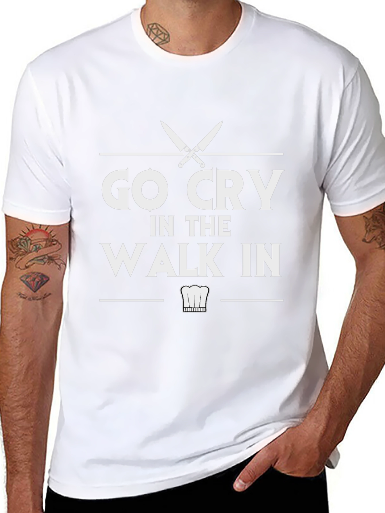 Go Cry in the Walk In Black T-Shirt