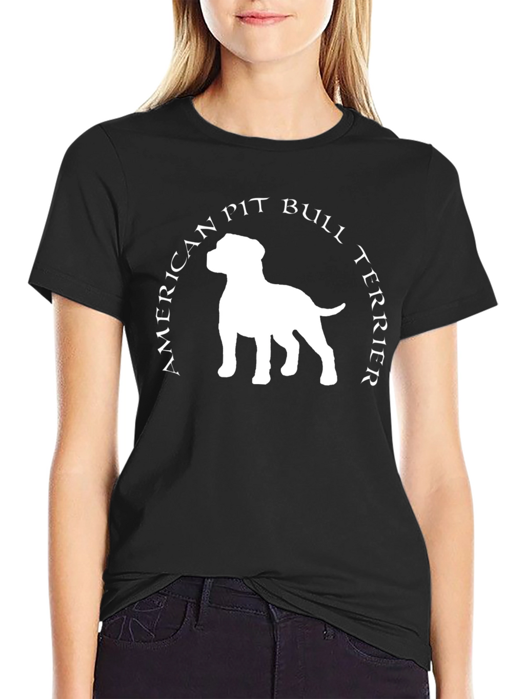 American Pit Bull Terrier Graphic T-Shirt - Black