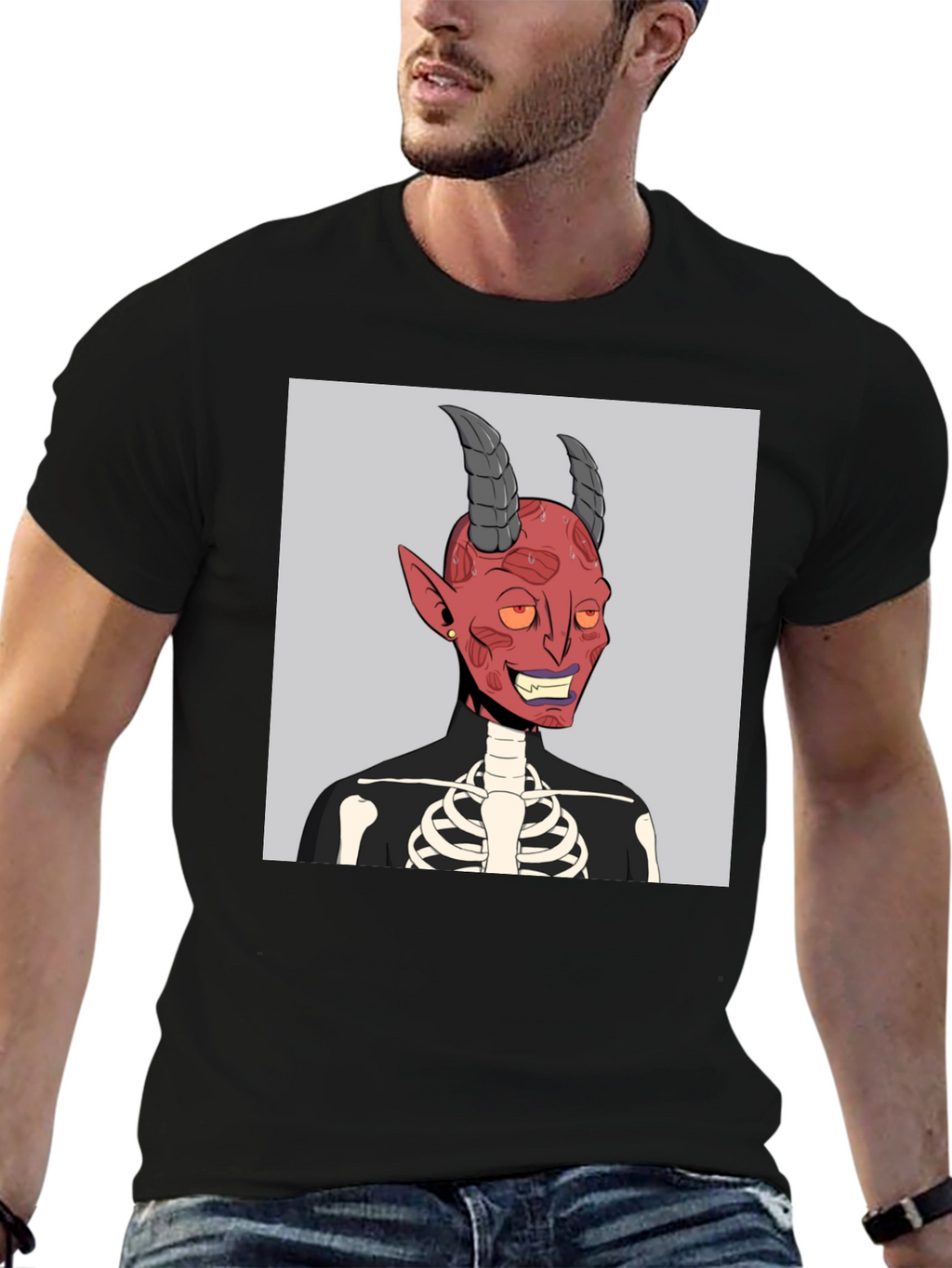 Devil Skeleton Graphic Tee